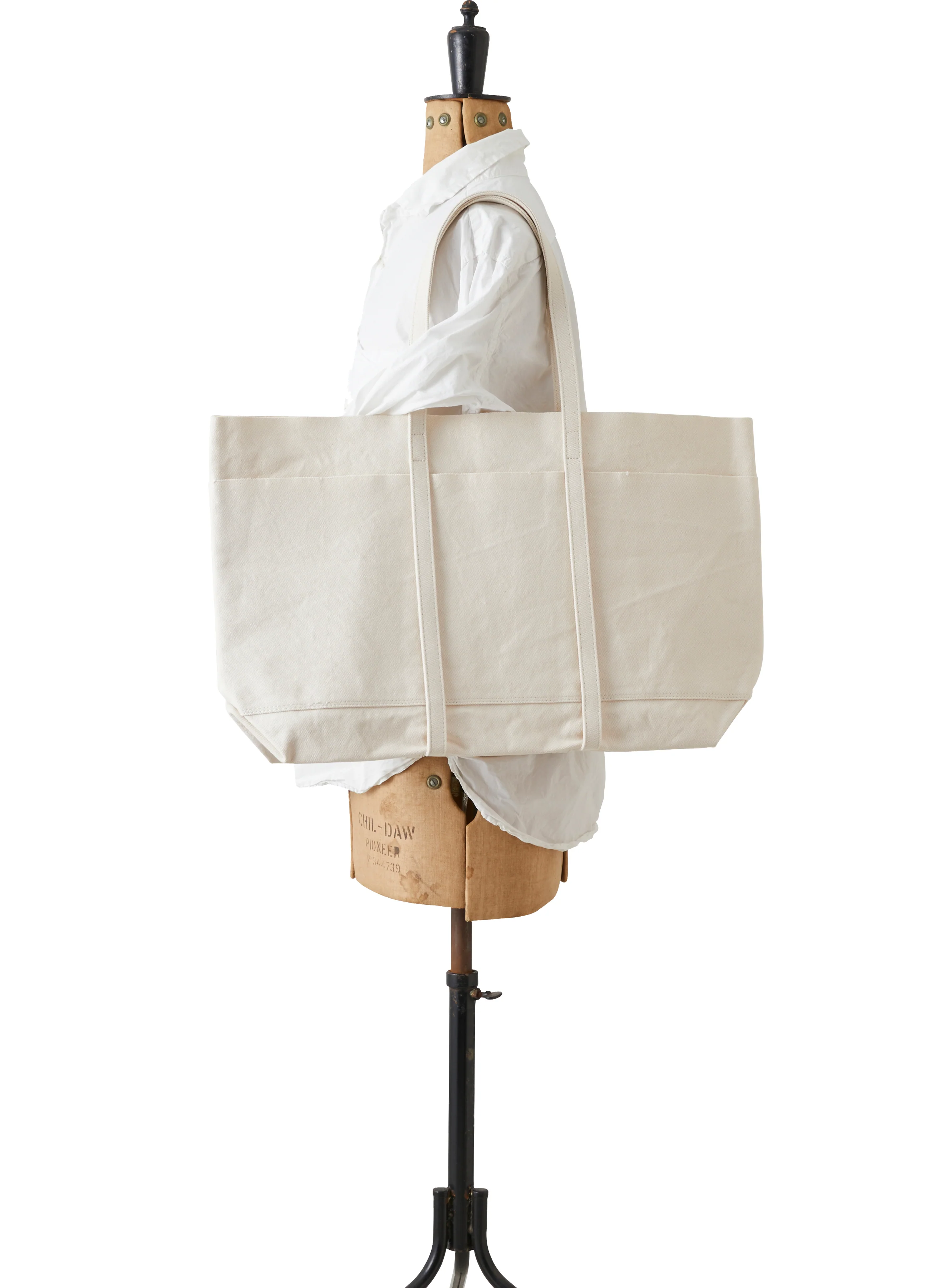 Washed Canvas 6 Pockets Tote Large - Image 10