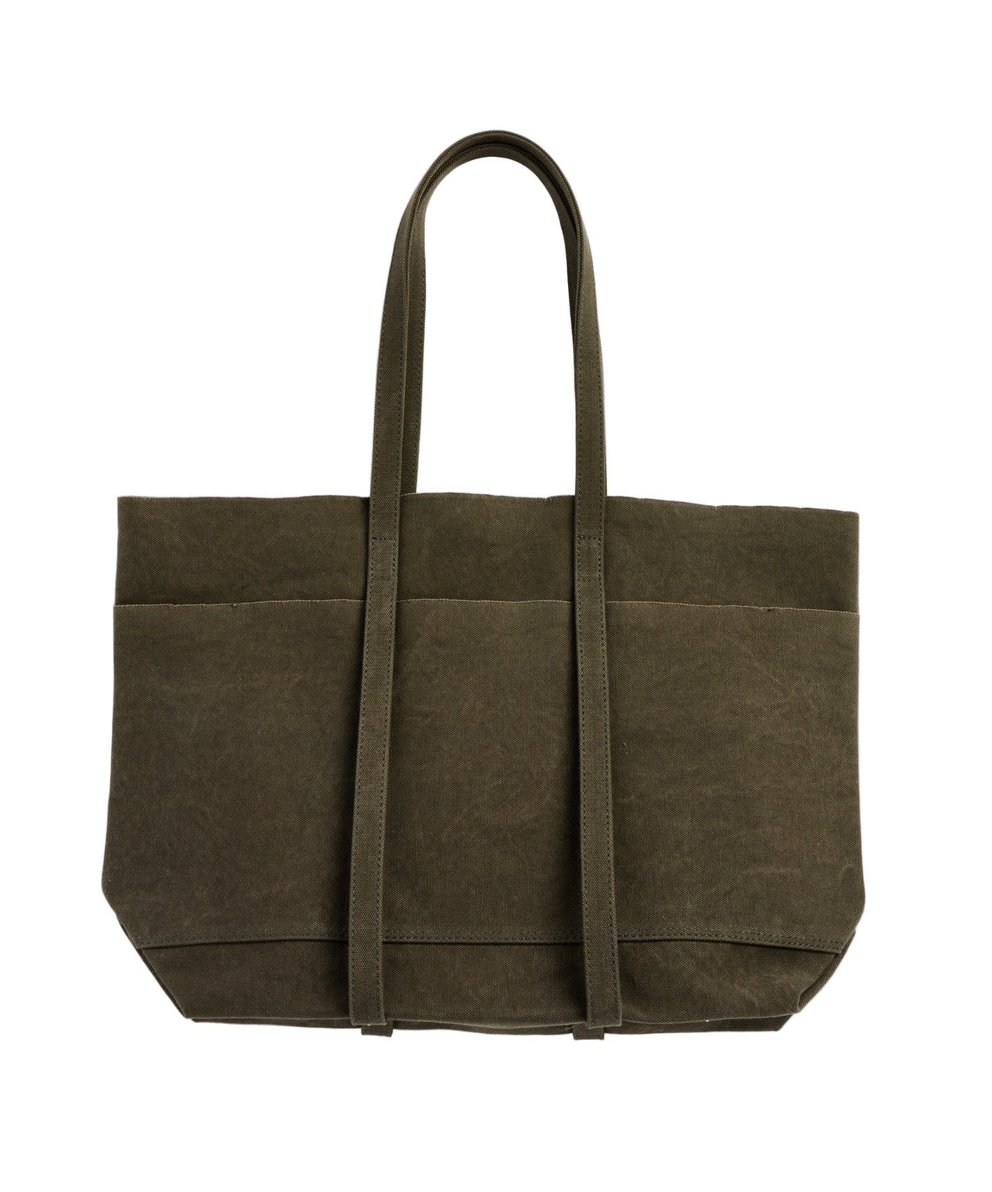 Washed Canvas 6 Pockets Tote Large - Image 11