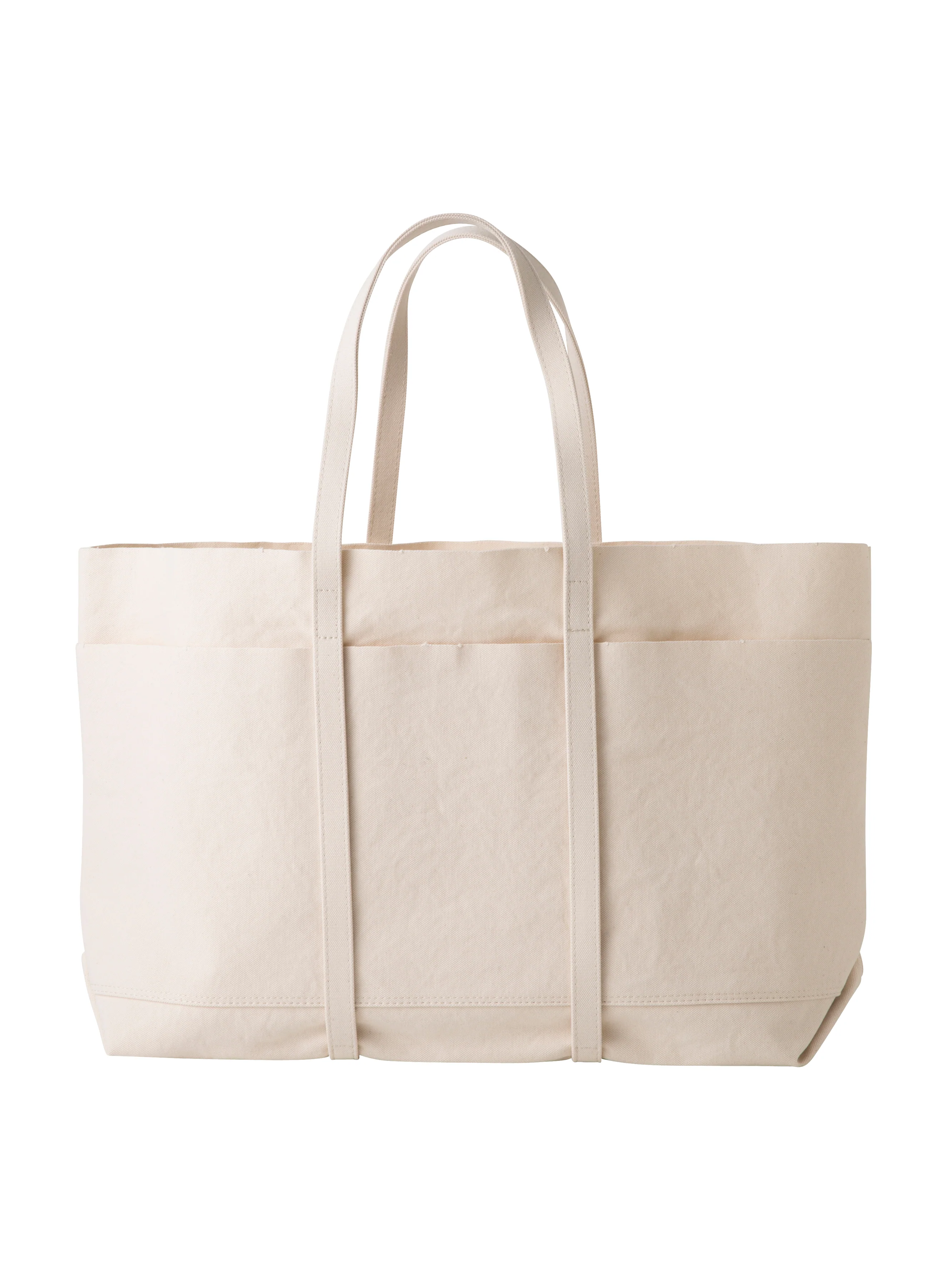 Washed Canvas 6 Pockets Tote Large - Image 6
