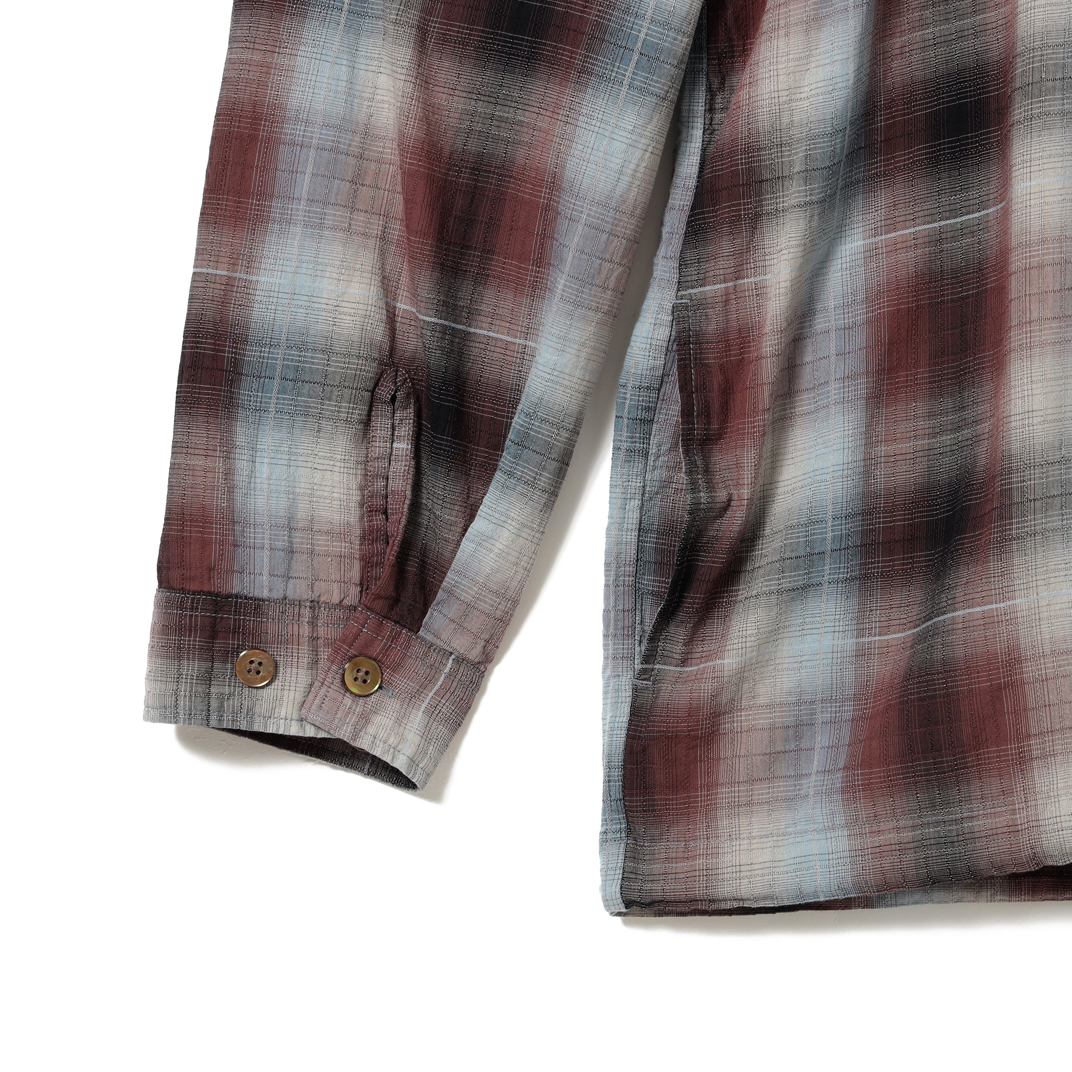 Benson Long Sleeve Dobby Ombre Shirt - Image 5