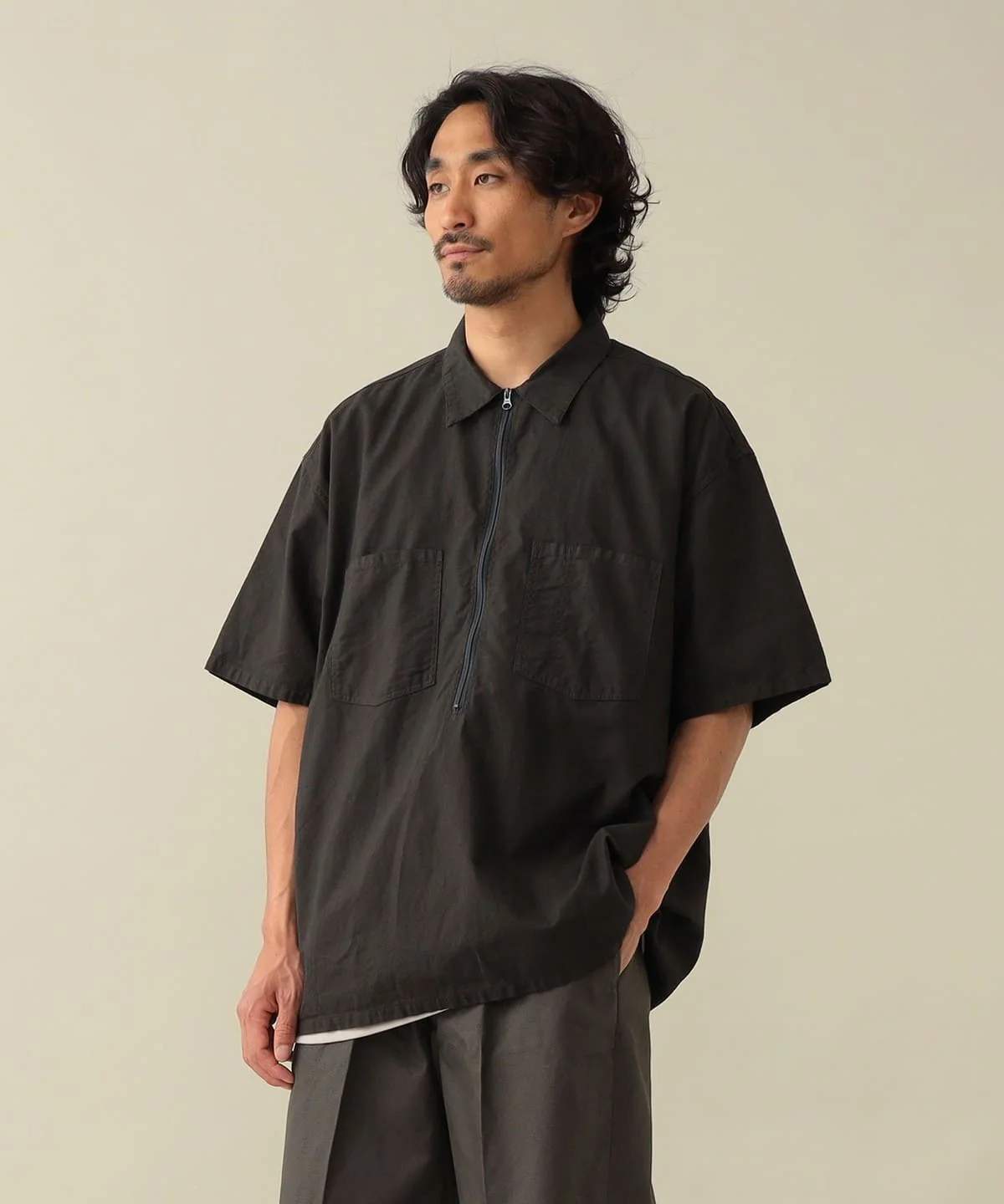 Davis Short Sleeve Half Zip Shirt - Image 11