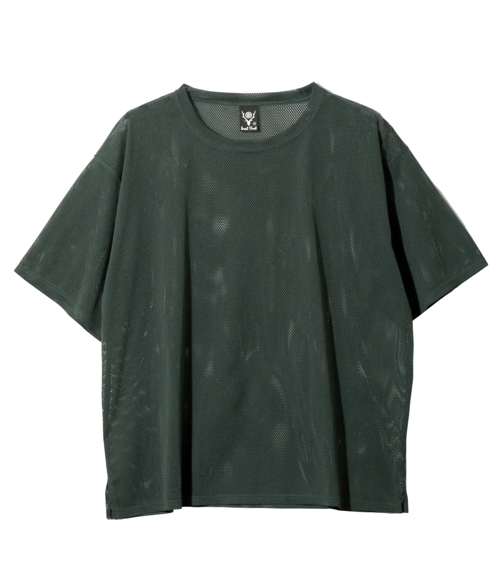 Knit Mesh Short Sleeve Crew Neck Shirt - Image 4