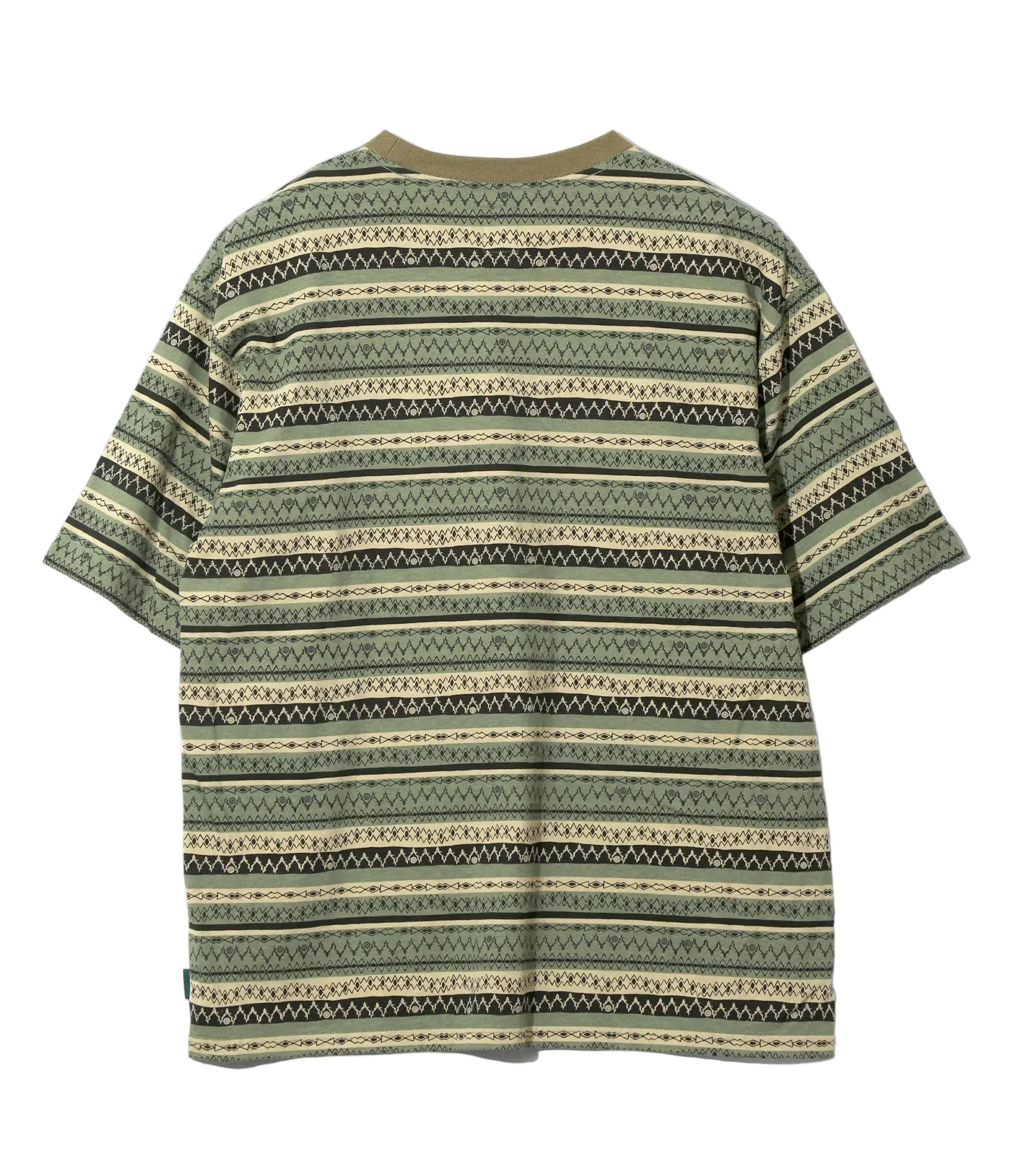 Stripe Jersey Short Sleeve Crew Neck Tee - Image 2